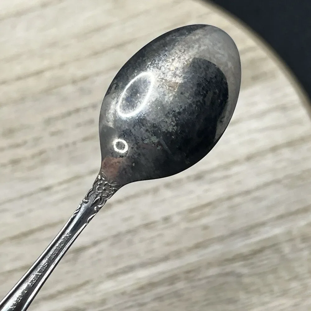 VTG ATQ Nickel Plated Japan Spoon Tarnished